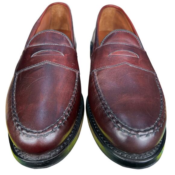Allen Edmonds Men’s Patriot Burgundy Leather Penny Loafer Size US 8.5 D main image 10